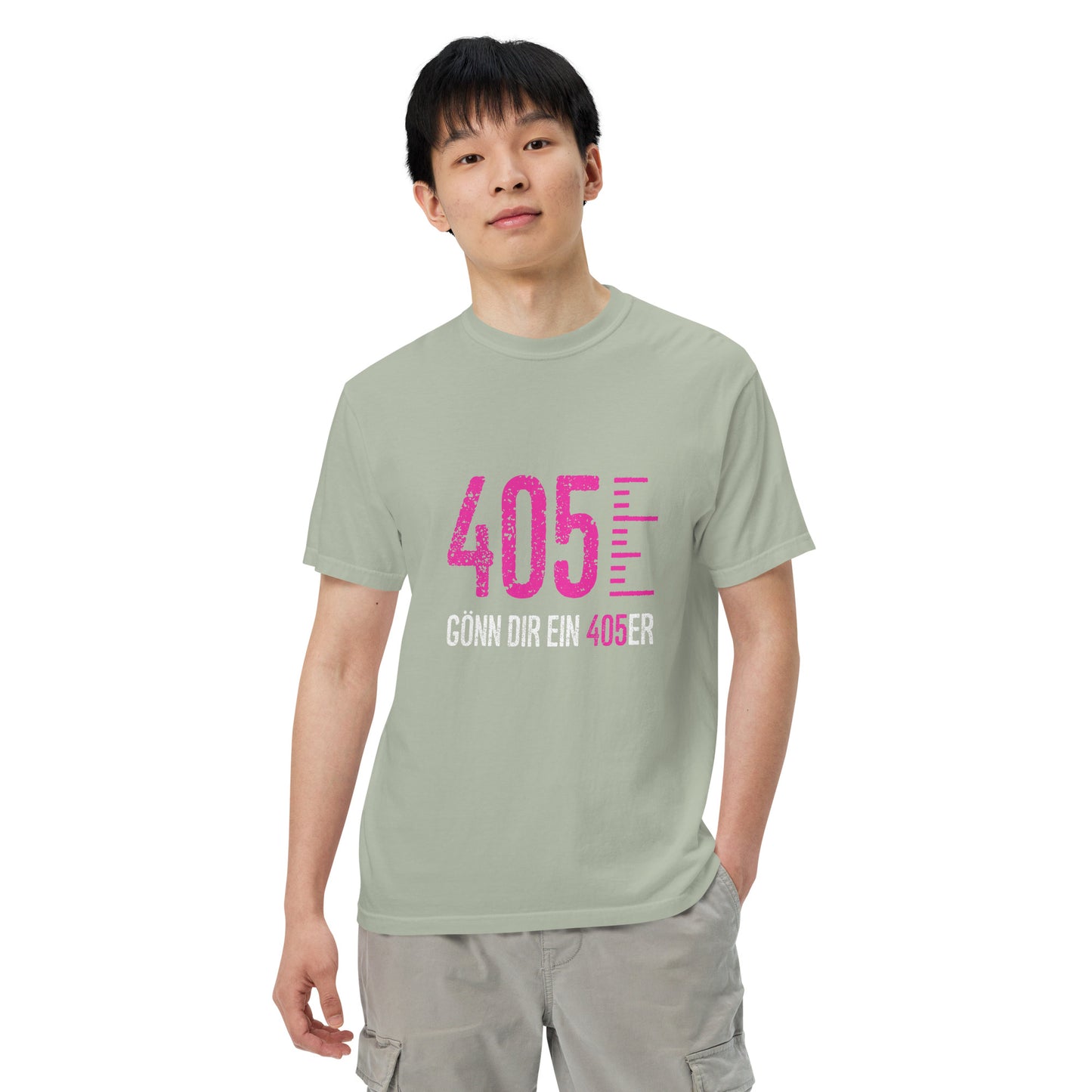 405er T-Shirt mit pinkem Logo