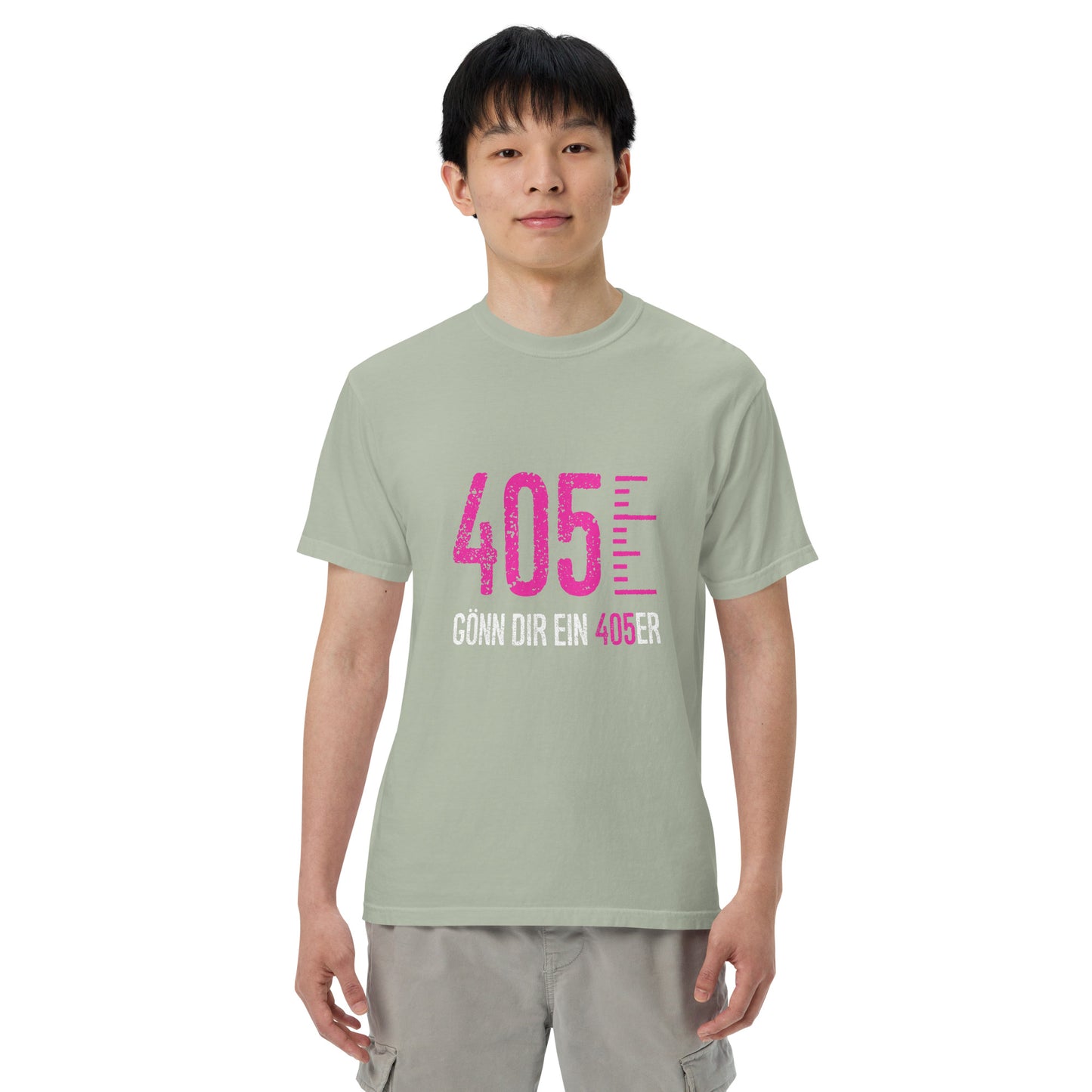 405er T-Shirt mit pinkem Logo