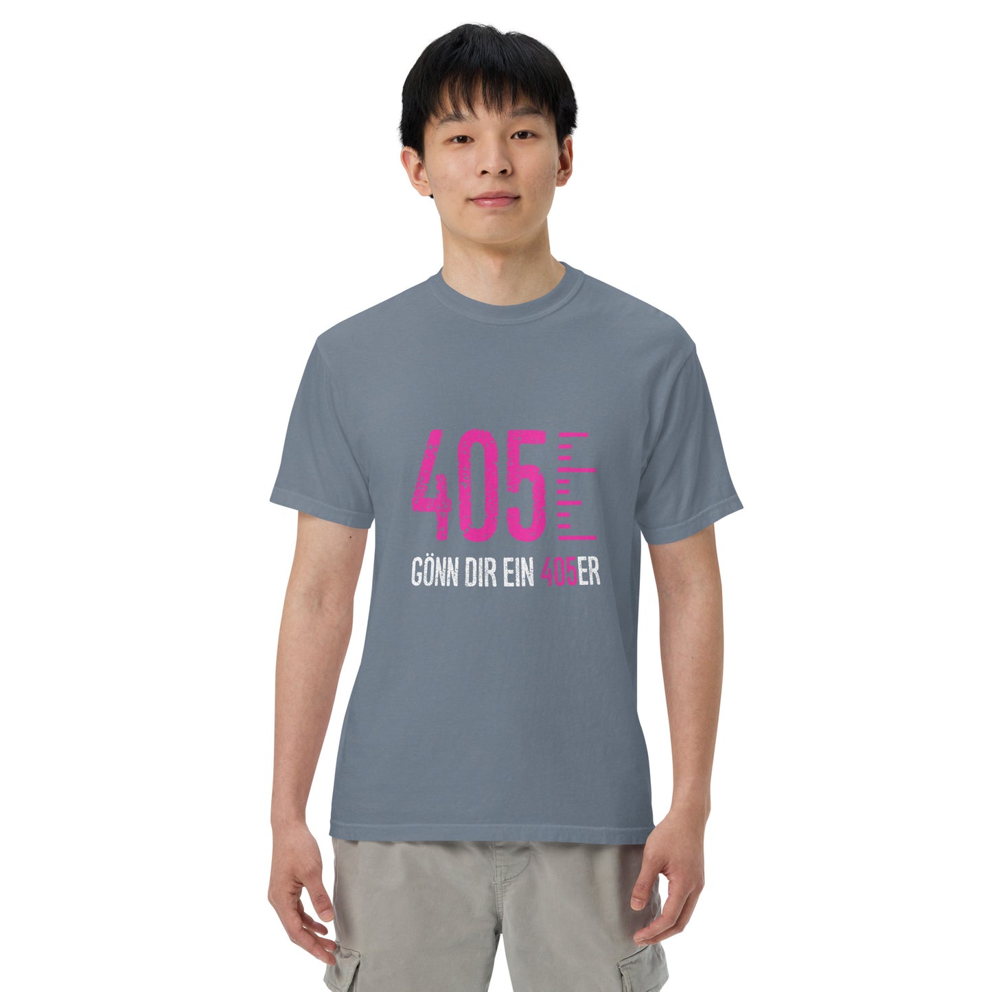 405er T-Shirt mit pinkem Logo