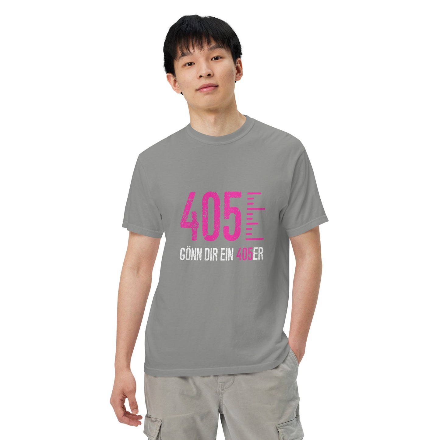 405er T-Shirt mit pinkem Logo