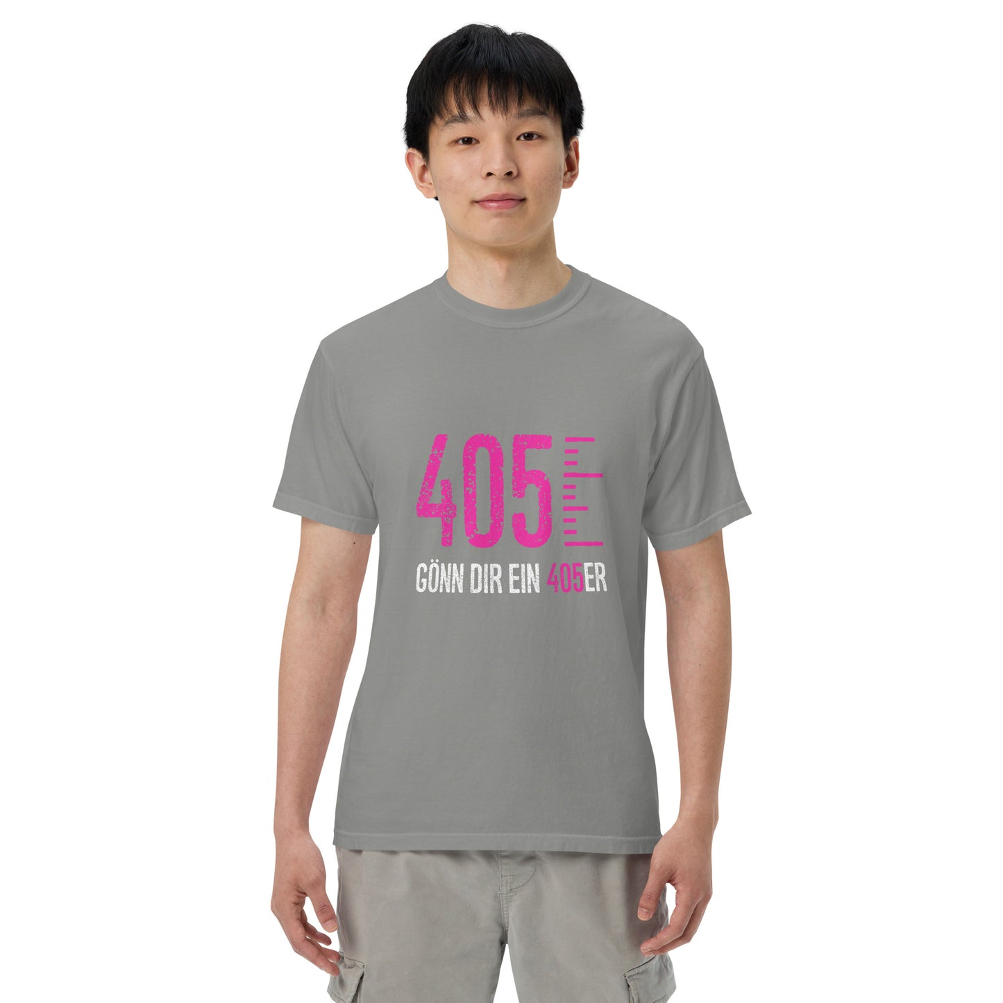 405er T-Shirt mit pinkem Logo